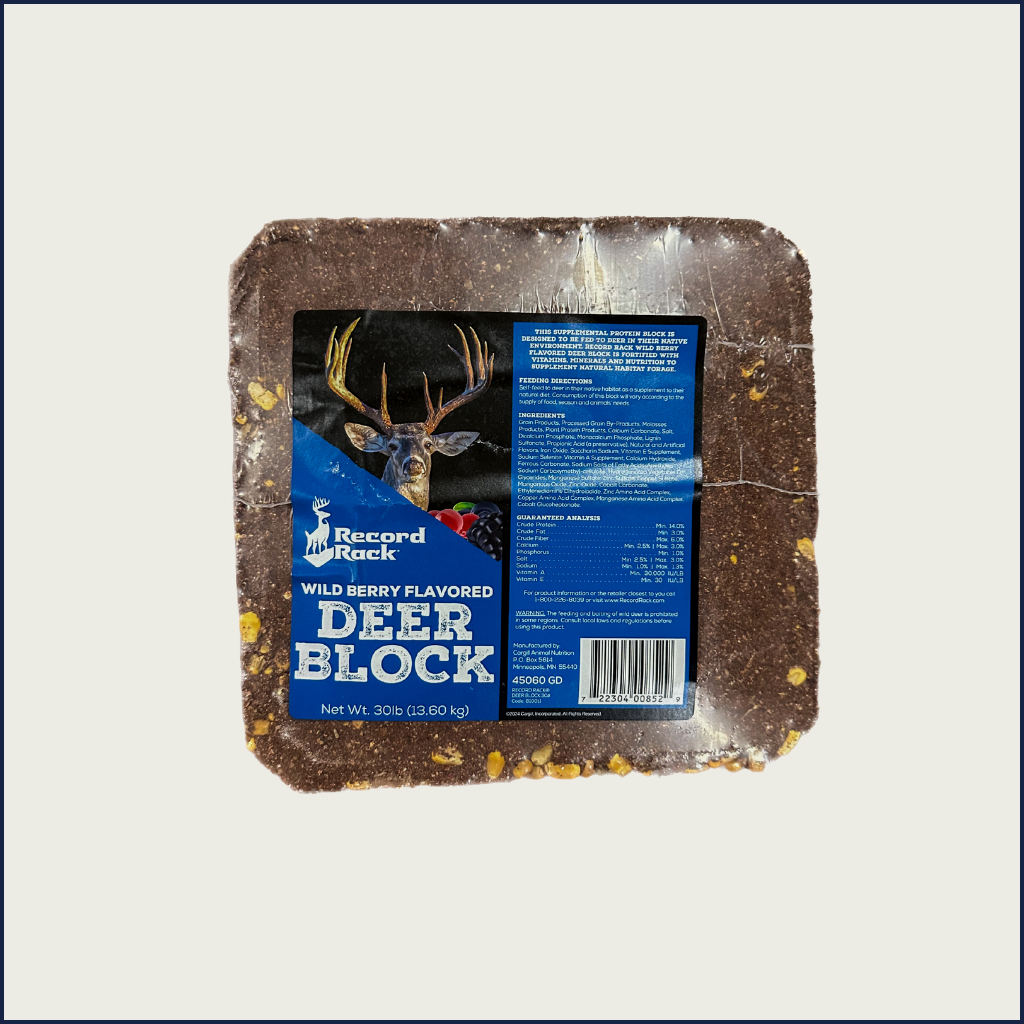 Record Rack Berry Deer Block