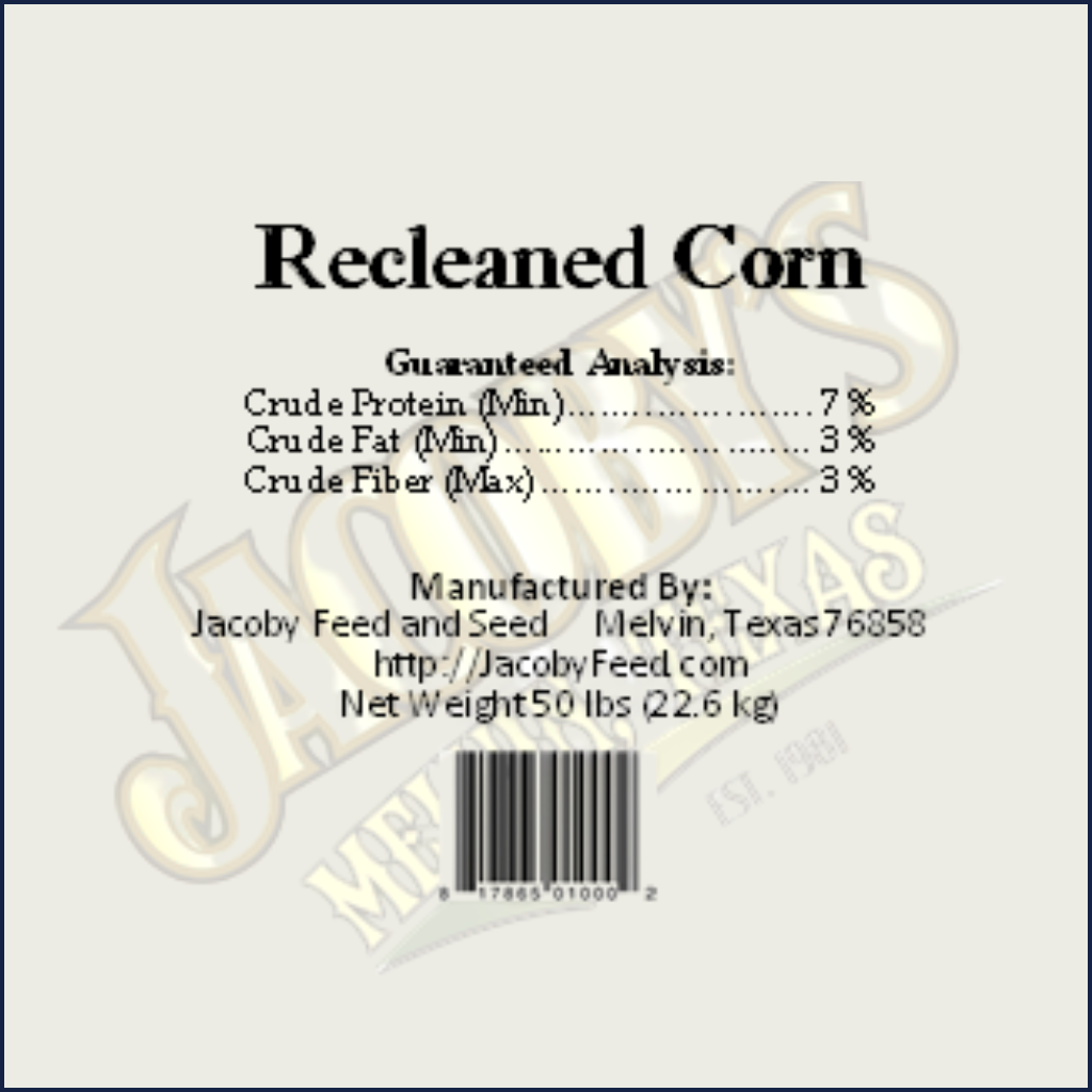 Recleaned Deer Corn | Bulk or Sacks