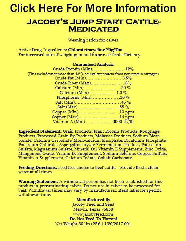 Jump Start Cattle Jacoby Feed And Seed