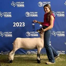 cassy mcentee state fair 1st fall hamp ewe